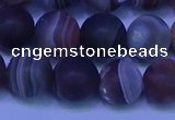 CAG9374 15.5 inches 12mm round matte botswana agate beads