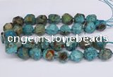 CAG9410 15.5 inches 18*20mm - 20*22mm faceted nuggets ocean agate beads