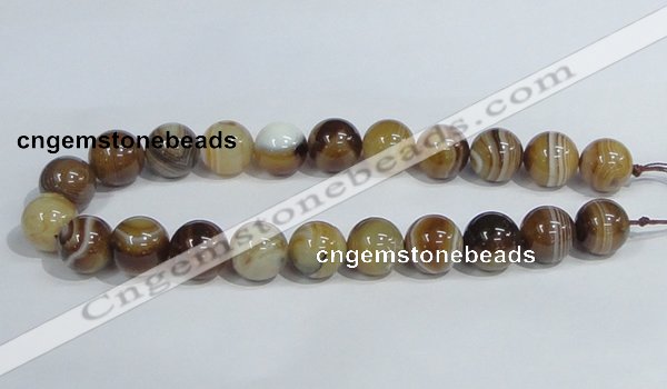 CAG942 16 inches 18mm round madagascar agate gemstone beads