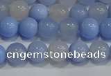 CAG9446 15.5 inches 6mm round blue agate beads wholesale