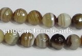 CAG946 16 inches 10mm faceted round madagascar agate gemstone beads