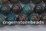 CAG9473 15.5 inches 8mm round blue crazy lace agate beads