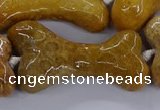 CAG9538 15.5 inches 22*40mm - 25*45mm bone chrysanthemum agate beads