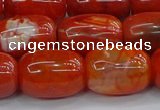 CAG9544 15.5 inches 13*18mm drum dragon veins agate beads