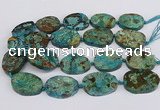 CAG9551 15.5 inches 25*35mm - 35*40mm freeform ocean agate beads