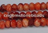 CAG9571 15.5 inches 4*6mm faceted rondelle crazy lace agate beads