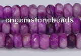 CAG9572 15.5 inches 4*6mm faceted rondelle crazy lace agate beads