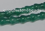 CAG959 15.5 inches 9*11mm vase-shaped green agate gemstone beads