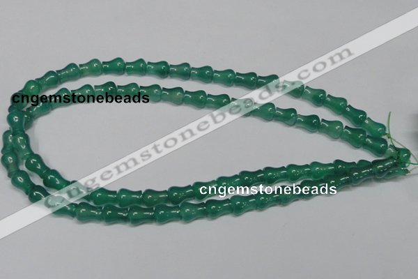 CAG959 15.5 inches 9*11mm vase-shaped green agate gemstone beads