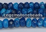 CAG9593 15.5 inches 5*8mm faceted rondelle crazy lace agate beads