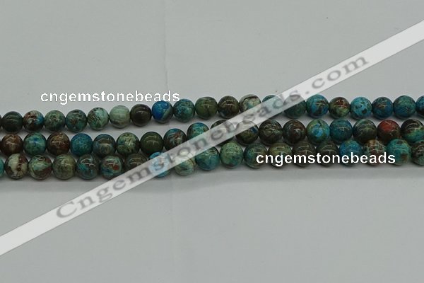 CAG9601 15.5 inches 8mm round ocean agate gemstone beads wholesale