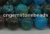 CAG9603 15.5 inches 12mm round ocean agate gemstone beads wholesale