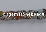 CAG9610 15.5 inches 6*12mm rice ocean agate gemstone beads