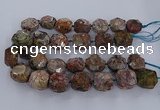 CAG9617 15.5 inches 15*25mm - 18*28mm faceted nuggets ocean agate beads