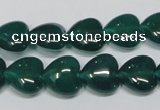 CAG962 15.5 inches 12*12mm heart green agate gemstone beads wholesale