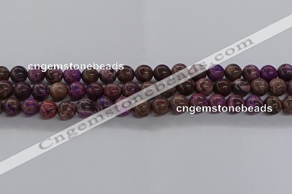 CAG9641 15.5 inches 8mm round ocean agate gemstone beads wholesale