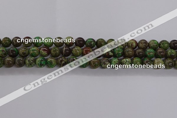 CAG9645 15.5 inches 6mm round ocean agate gemstone beads wholesale