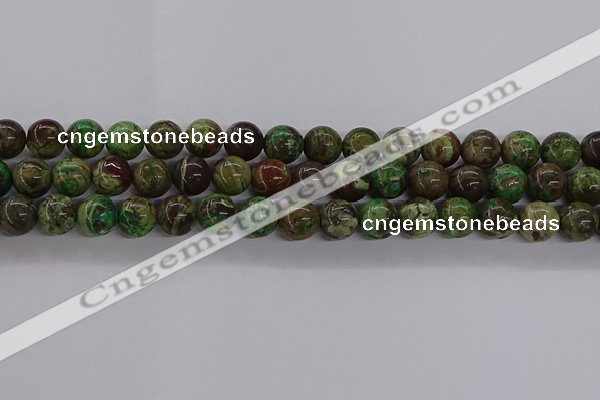 CAG9647 15.5 inches 10mm round ocean agate gemstone beads wholesale