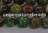 CAG9648 15.5 inches 12mm round ocean agate gemstone beads wholesale