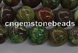 CAG9648 15.5 inches 12mm round ocean agate gemstone beads wholesale