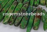 CAG9656 Top drilled 7*20mm - 9*40mm sticks ocean agate beads