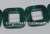 CAG968 15.5 inches 25*25mm square green agate gemstone beads wholesale