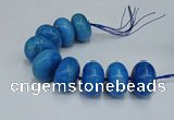 CAG9684 7.5 inches 20*35mm rondelle agate gemstone beads