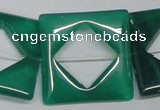 CAG969 15.5 inches 30*30mm square green agate gemstone beads wholesale