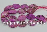 CAG9692 15.5 inches 25*35mm - 30*40mm freeform ocean agate beads