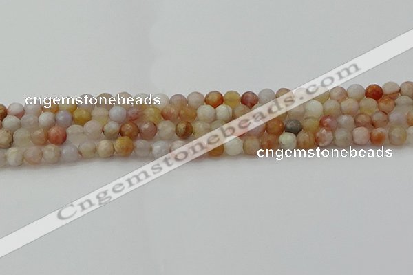 CAG9719 15.5 inches 6mm faceted round colorful agate beads wholesale