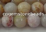 CAG9721 15.5 inches 10mm faceted round colorful agate beads wholesale