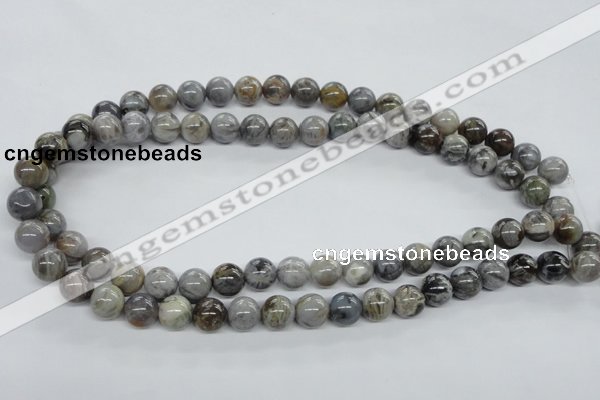 CAG973 15.5 inches 10mm round bamboo leaf agate gemstone beads