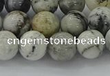 CAG9733 15.5 inches 10mm round black & white agate beads wholesale