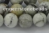 CAG9734 15.5 inches 12mm round black & white agate beads wholesale