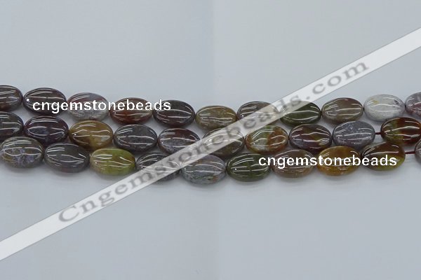 CAG9741 15.5 inches 12*16mm oval Indian agate beads wholesale