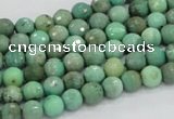 CAG975 15.5 inches 4mm faceted round green grass agate gemstone beads