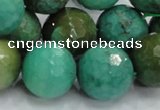 CAG976 15.5 inches 20mm faceted round green grass agate gemstone beads