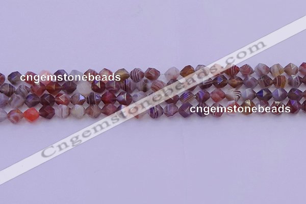 CAG9791 15.5 inches 6mm faceted nuggets botswana agate beads