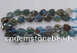 CAG9820 18*20mm - 25*30mm faceted freefrom dragon veins agate beads