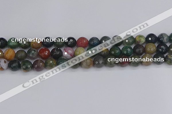 CAG9833 15.5 inches 10mm faceted round Indian agate beads