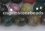 CAG9834 15.5 inches 12mm faceted round Indian agate beads