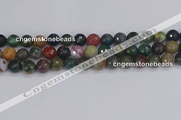 CAG9834 15.5 inches 12mm faceted round Indian agate beads