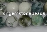 CAG9841 15.5 inches 12mm faceted round tree agate beads