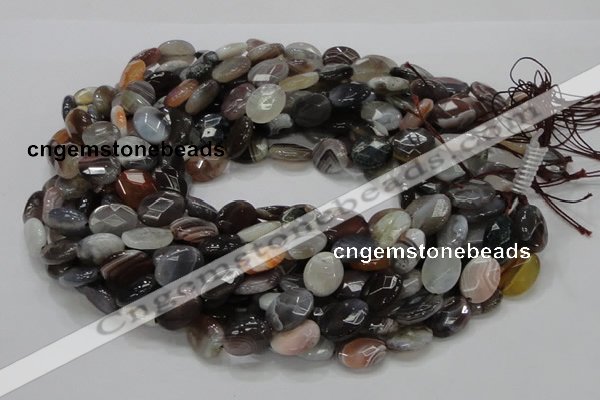 CAG985 15.5 inches 13*18mm faceted oval botswana agate beads