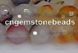 CAG9893 15.5 inches 12mm faceted round dendritic agate beads