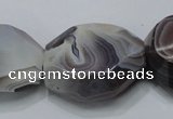 CAG991 15.5 inches 25*30mm faceted freeform botswana agate beads