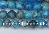 CAG9932 15.5 inches 6mm round blue crazy lace agate beads