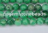 CAG9938 15.5 inches 4mm round green crazy lace agate beads