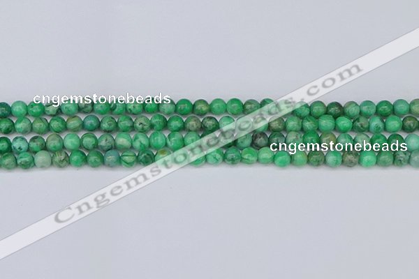 CAG9938 15.5 inches 4mm round green crazy lace agate beads