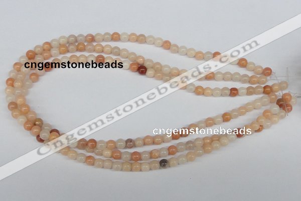 CAJ102 15.5 inches 6mm round red aventurine jade beads wholesale